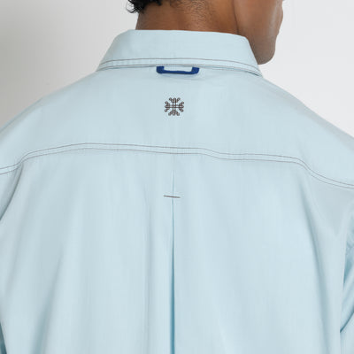 Kara - Deconstructed shirt - Powder Blue For Men