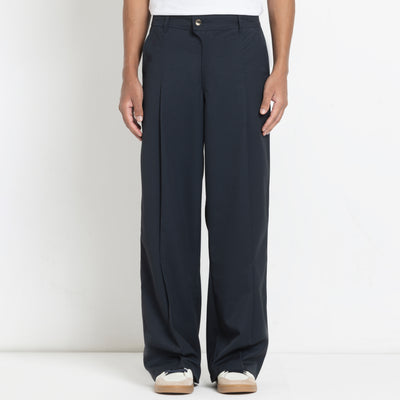 Kara - Pleat Trouser - Navy For Men