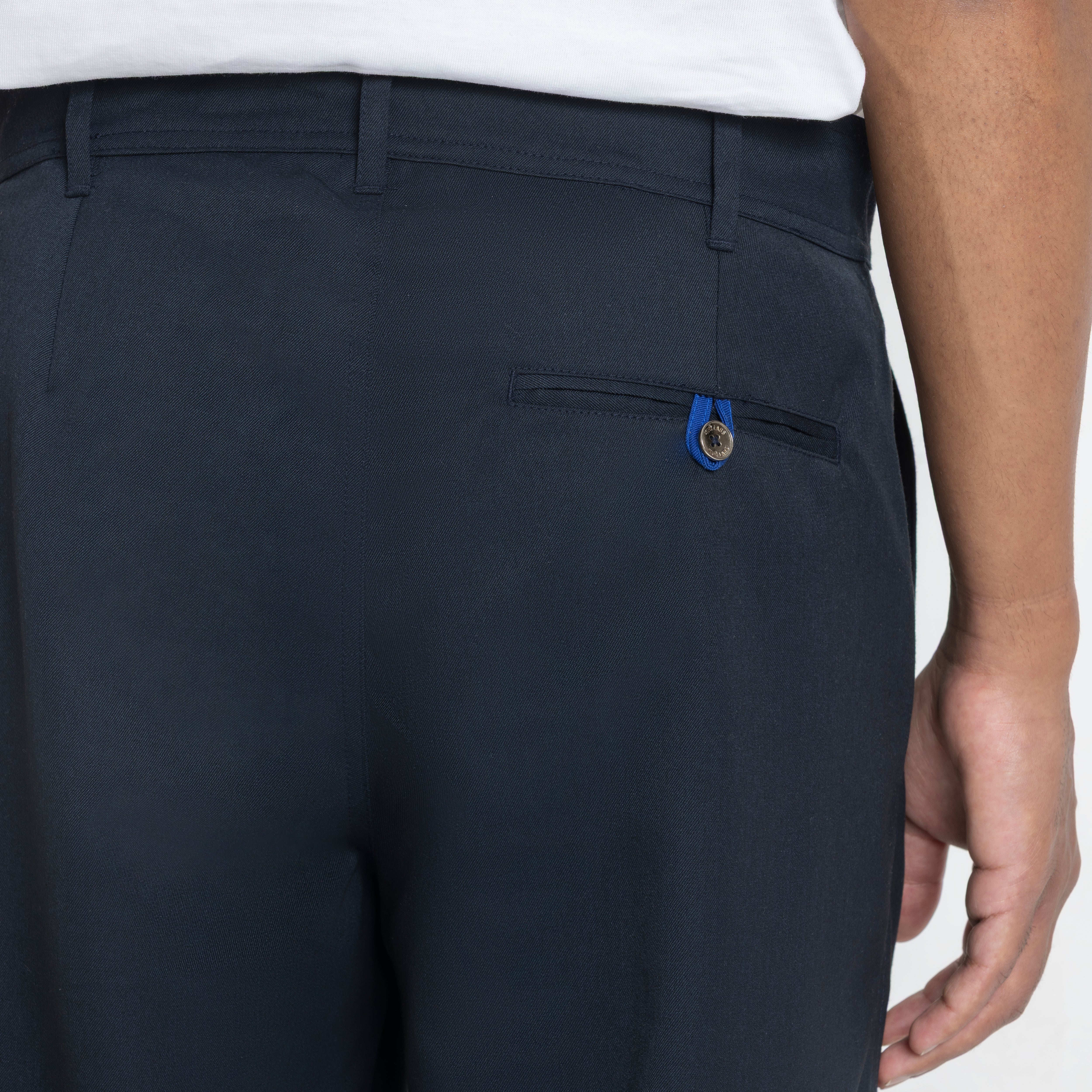 Kara - Pleat Trouser - Navy For Men