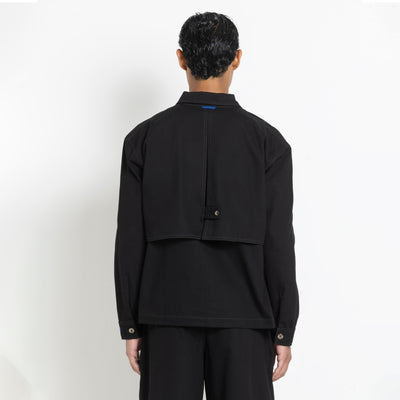 Kara - Utility Shacket - Black (Unisex)