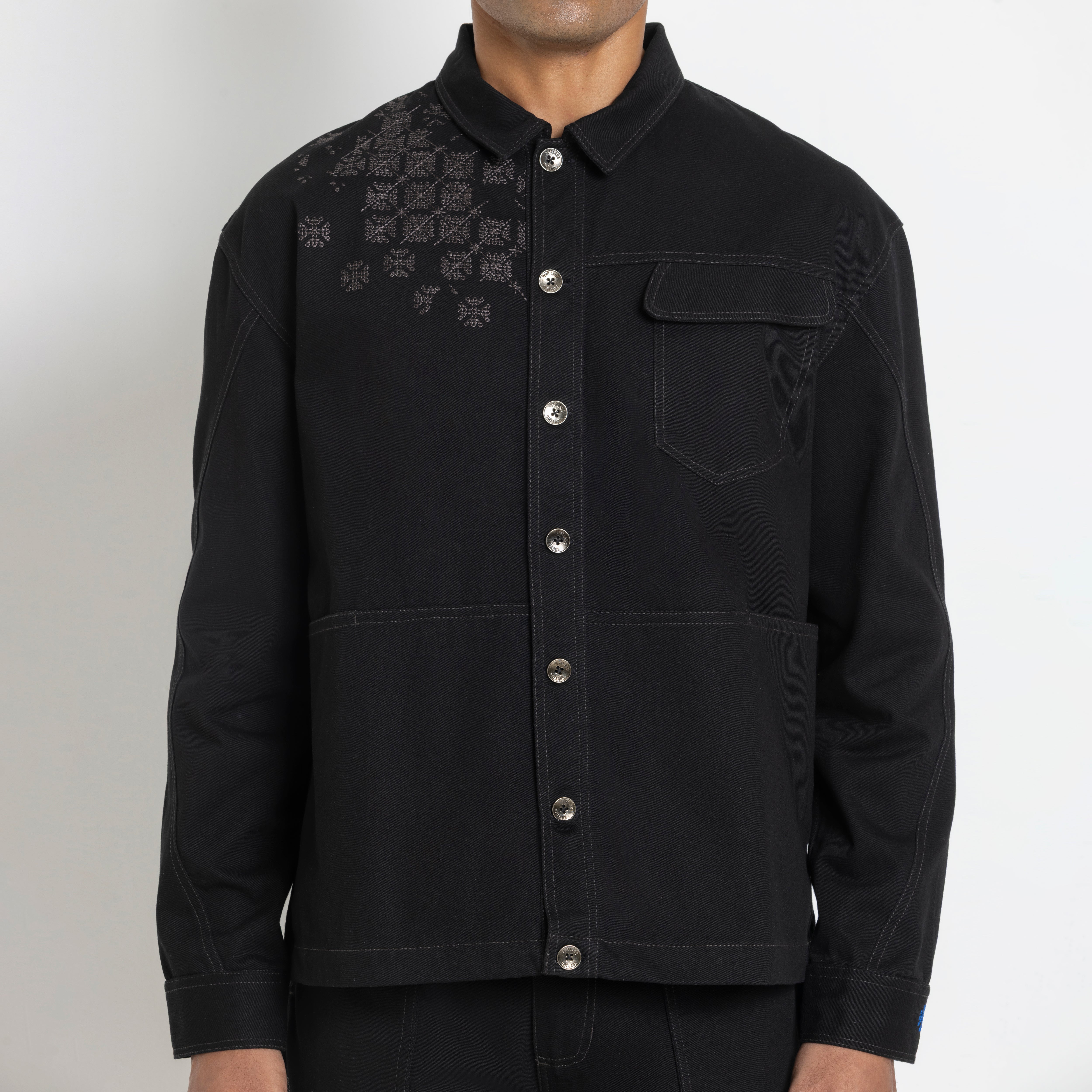 Kara - Utility Shacket - Black (Unisex)