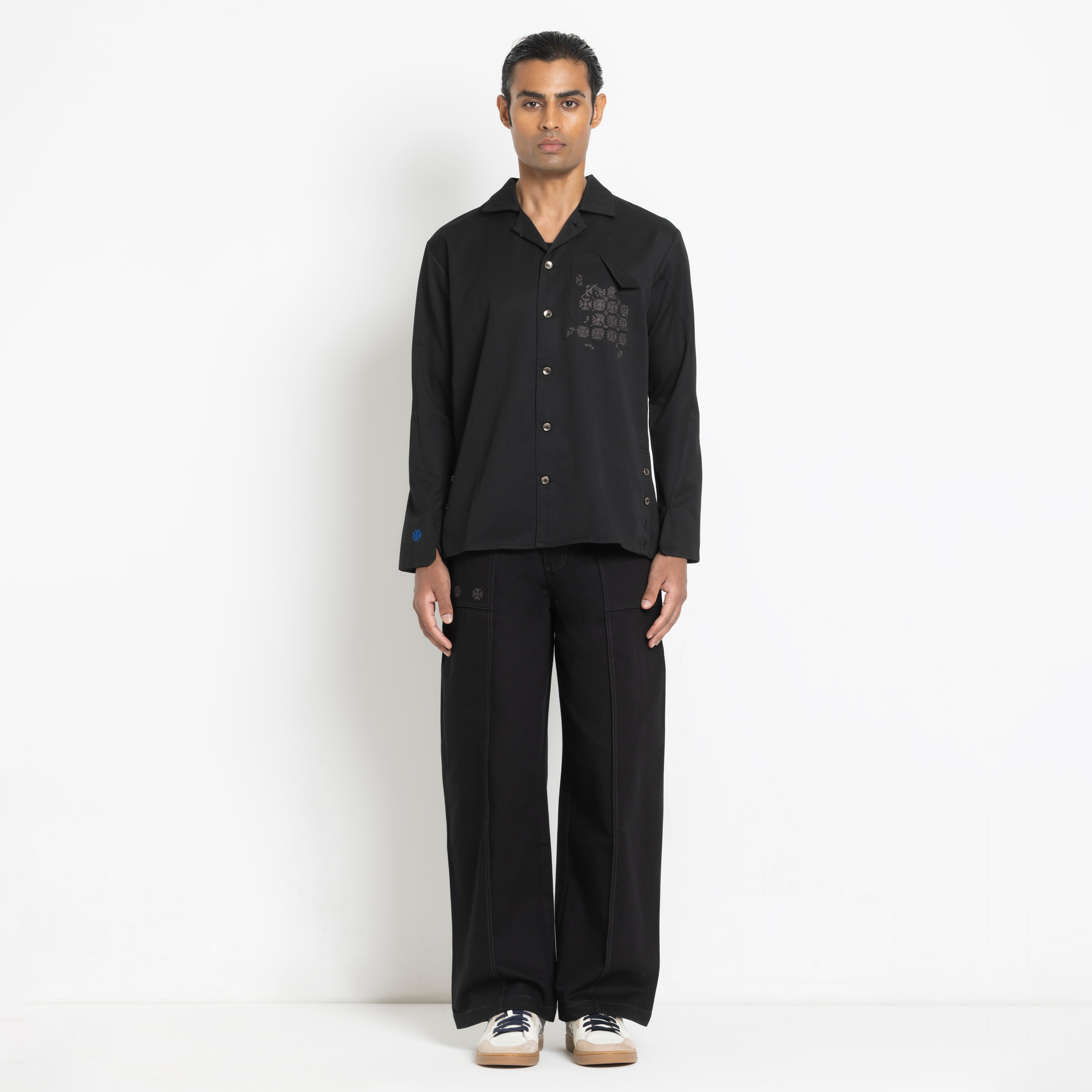Kara - Workwear Shirt - Black (Unisex)
