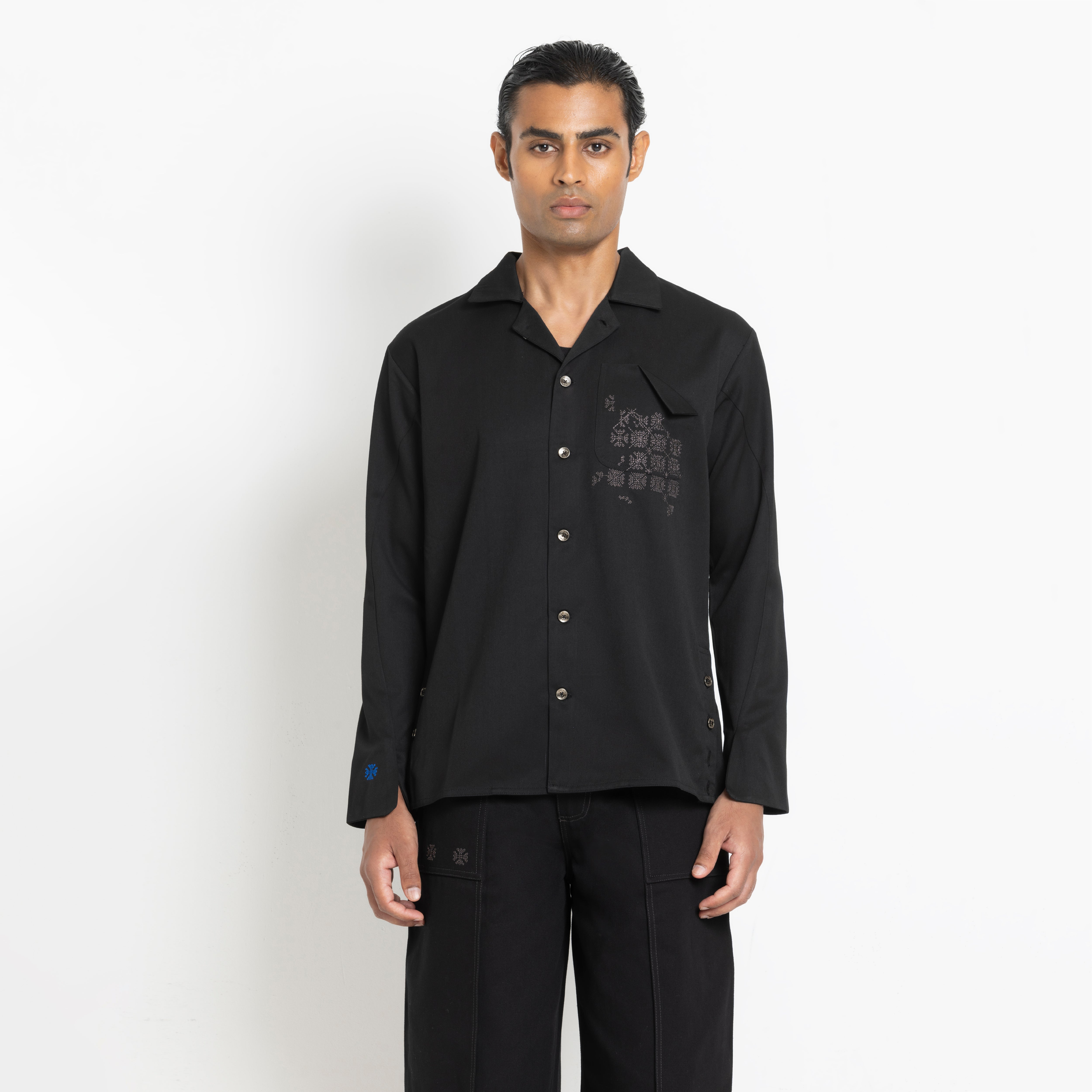 Kara - Workwear Shirt - Black (Unisex)