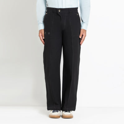Kara - Pintuck Pant - Black For Men