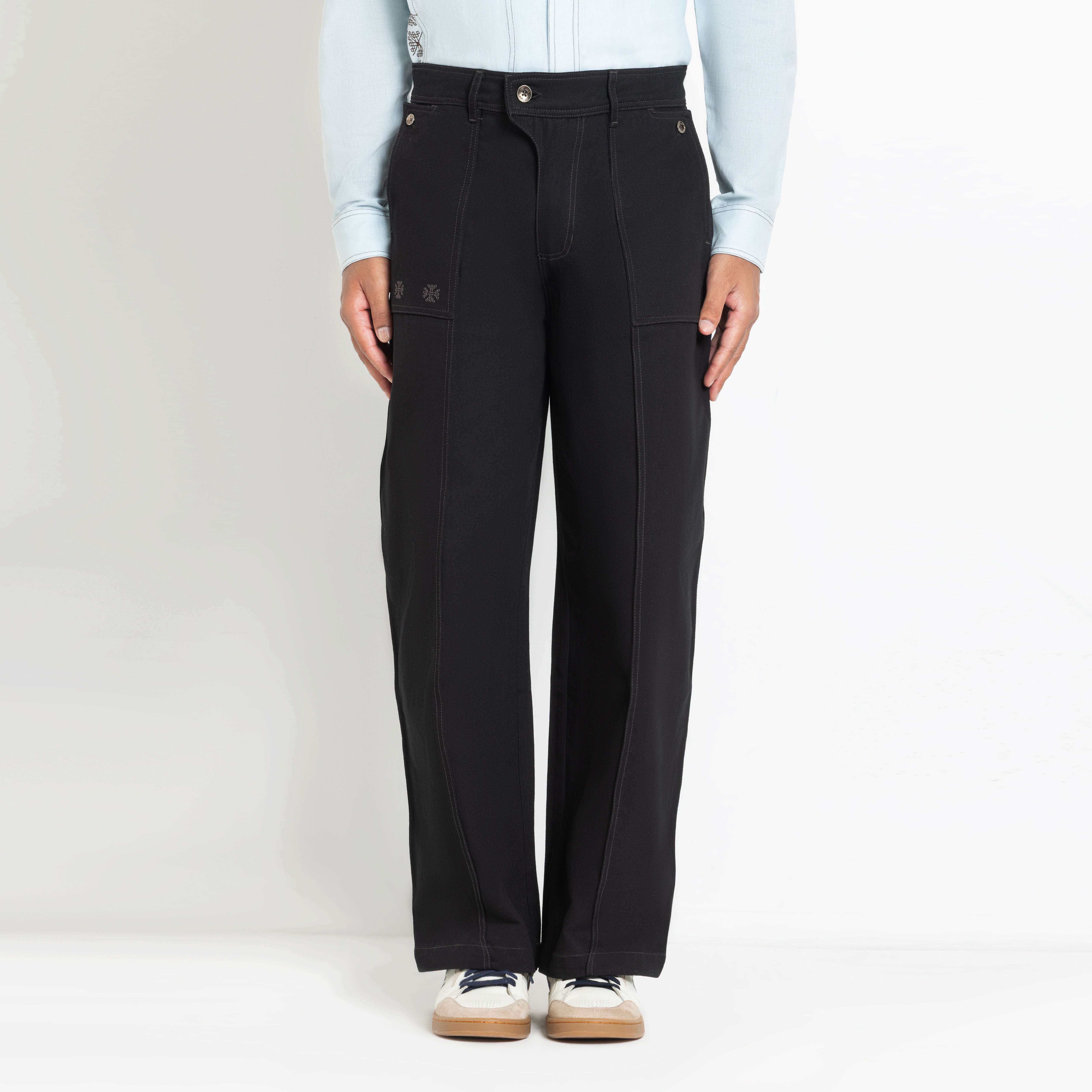 Kara - Pintuck Pant - Black For Men