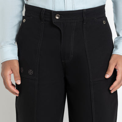 Kara - Pintuck Pant - Black For Men
