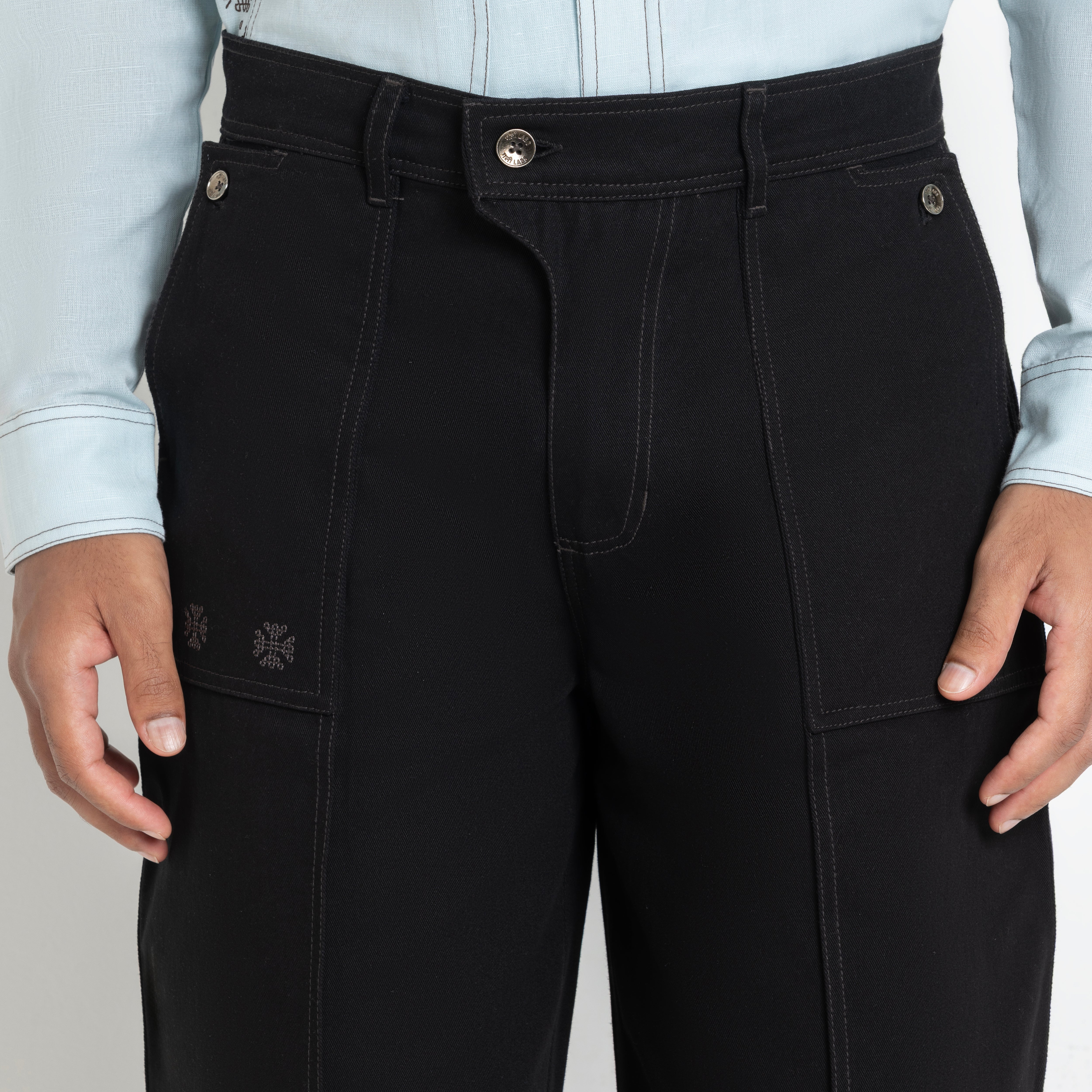 Kara - Pintuck Pant - Black For Men