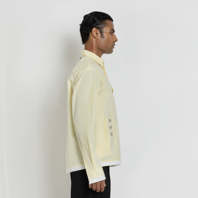 Kara - Deconstructed shirt - Butter Yellow For Men