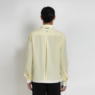 Kara - Deconstructed shirt - Butter Yellow For Men