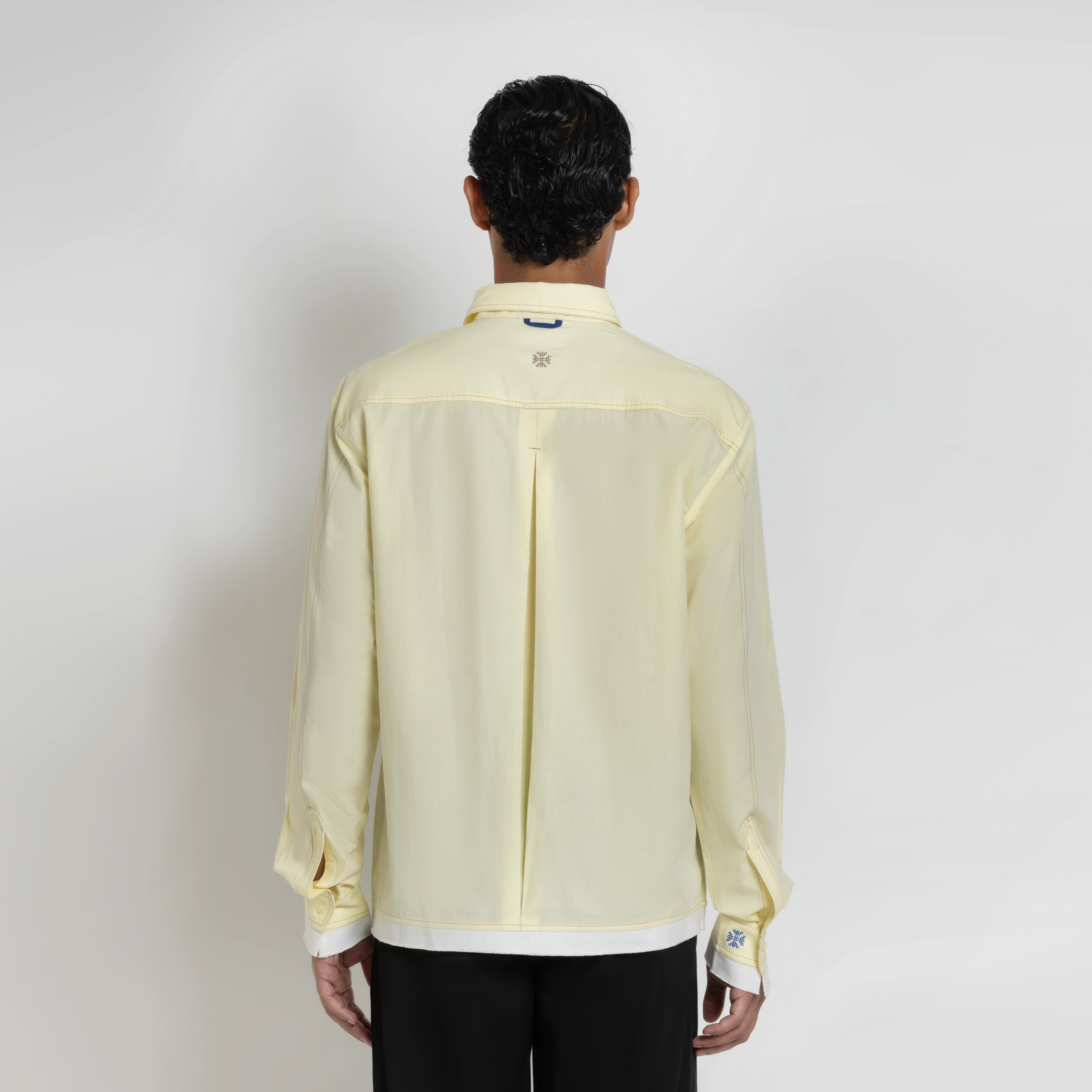 Kara - Deconstructed shirt - Butter Yellow For Men