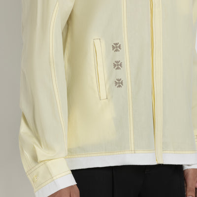 Kara - Deconstructed shirt - Butter Yellow For Men
