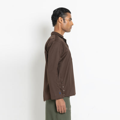 Kara - Workwear Shirt - Dark Brown (Unisex)
