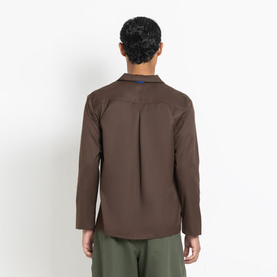 Kara - Workwear Shirt - Dark Brown (Unisex)