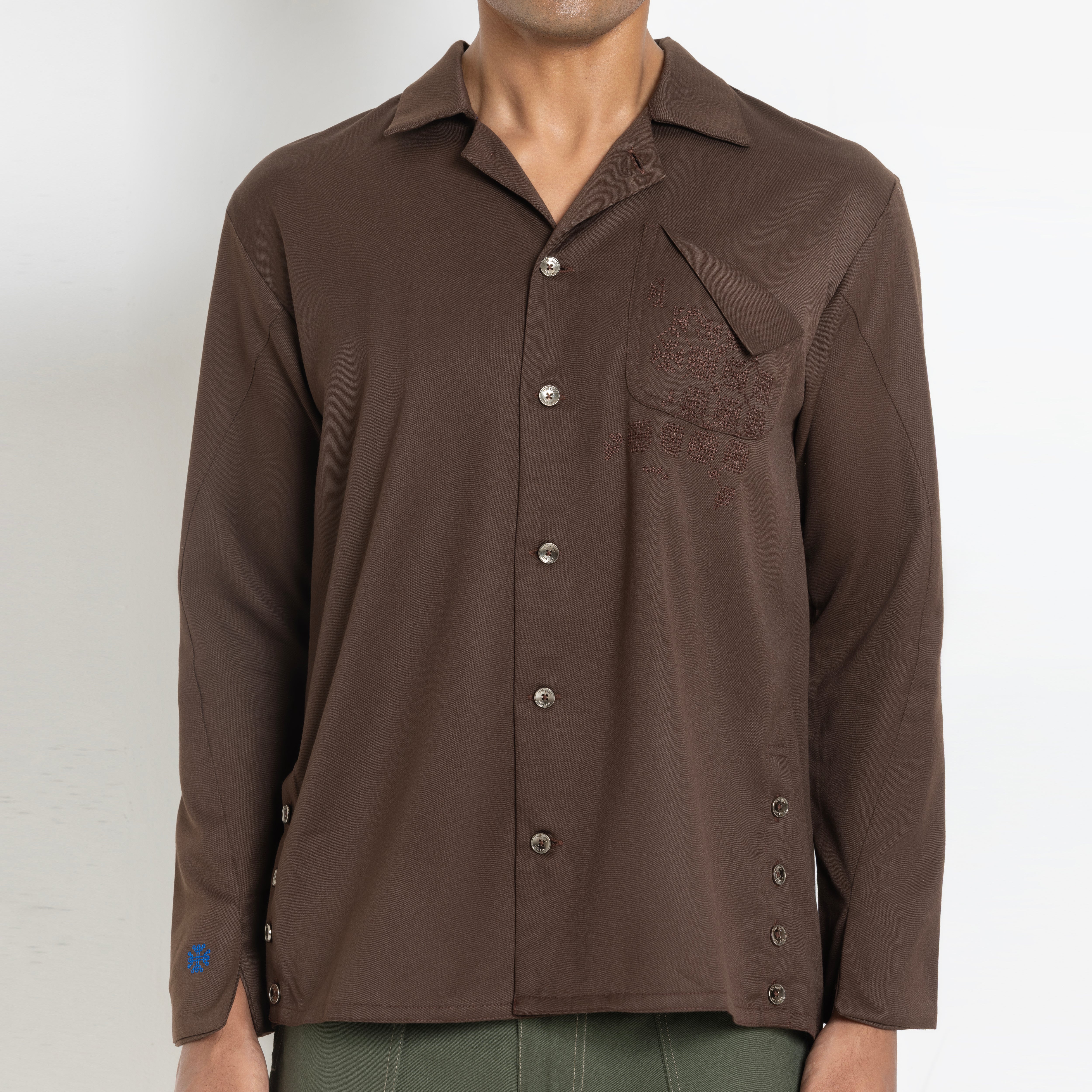 Kara - Workwear Shirt - Dark Brown (Unisex)