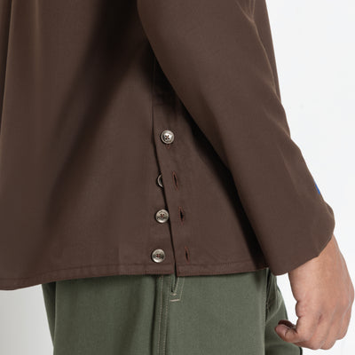Kara - Workwear Shirt - Dark Brown (Unisex)