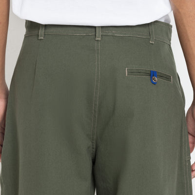 Kara - Pintuck Pant - Olive Green For Men