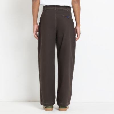 Kara - Pintuck Pant - Dark Brown For Men