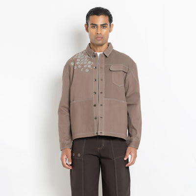 Kara - Utility Shacket - Dark Brown (Unisex)