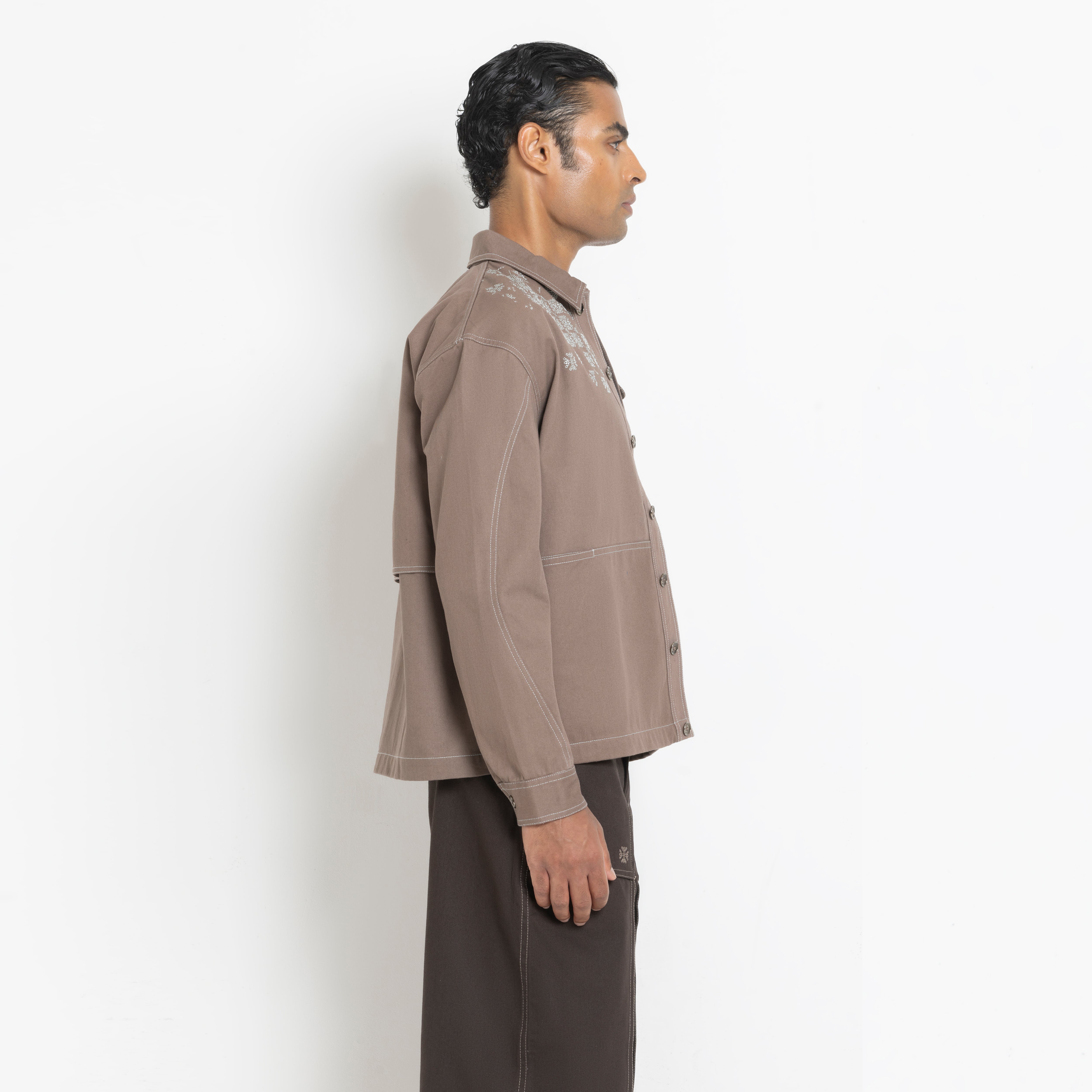Kara - Utility Shacket - Dark Brown (Unisex)