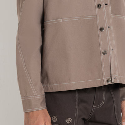 Kara - Utility Shacket - Dark Brown (Unisex)