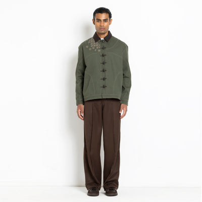 Kara - Toggle Shacket - Olive Green (Unisex)