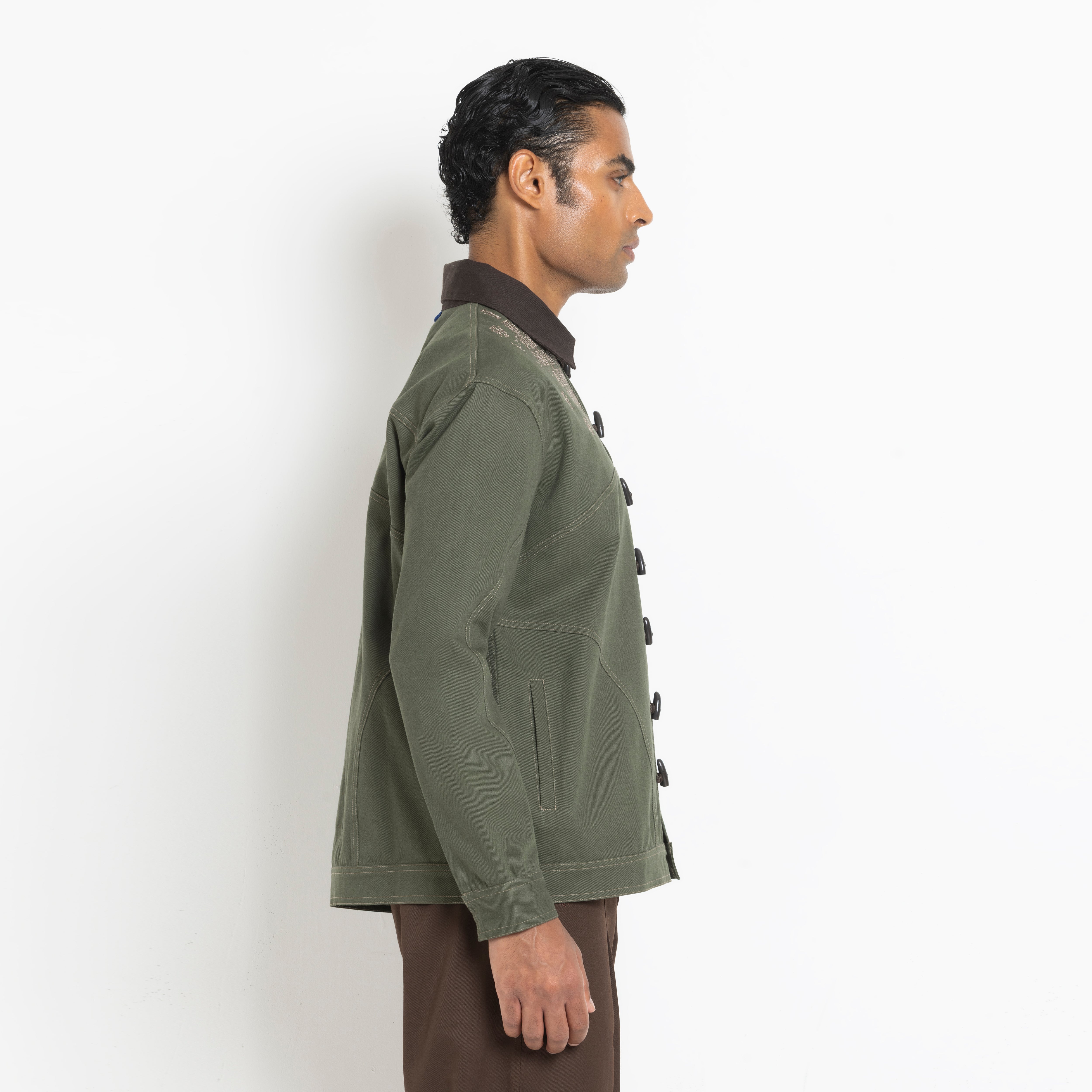 Kara - Toggle Shacket - Olive Green (Unisex)
