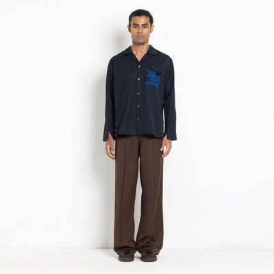 Kara - Workwear Shirt - Navy (Unisex)