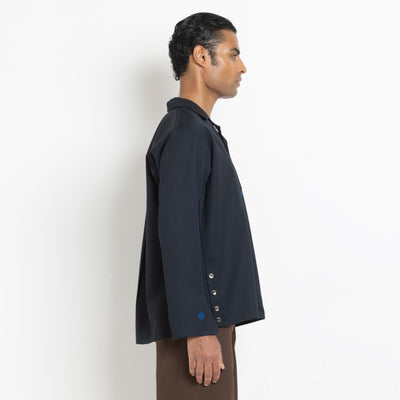Kara - Workwear Shirt - Navy (Unisex)