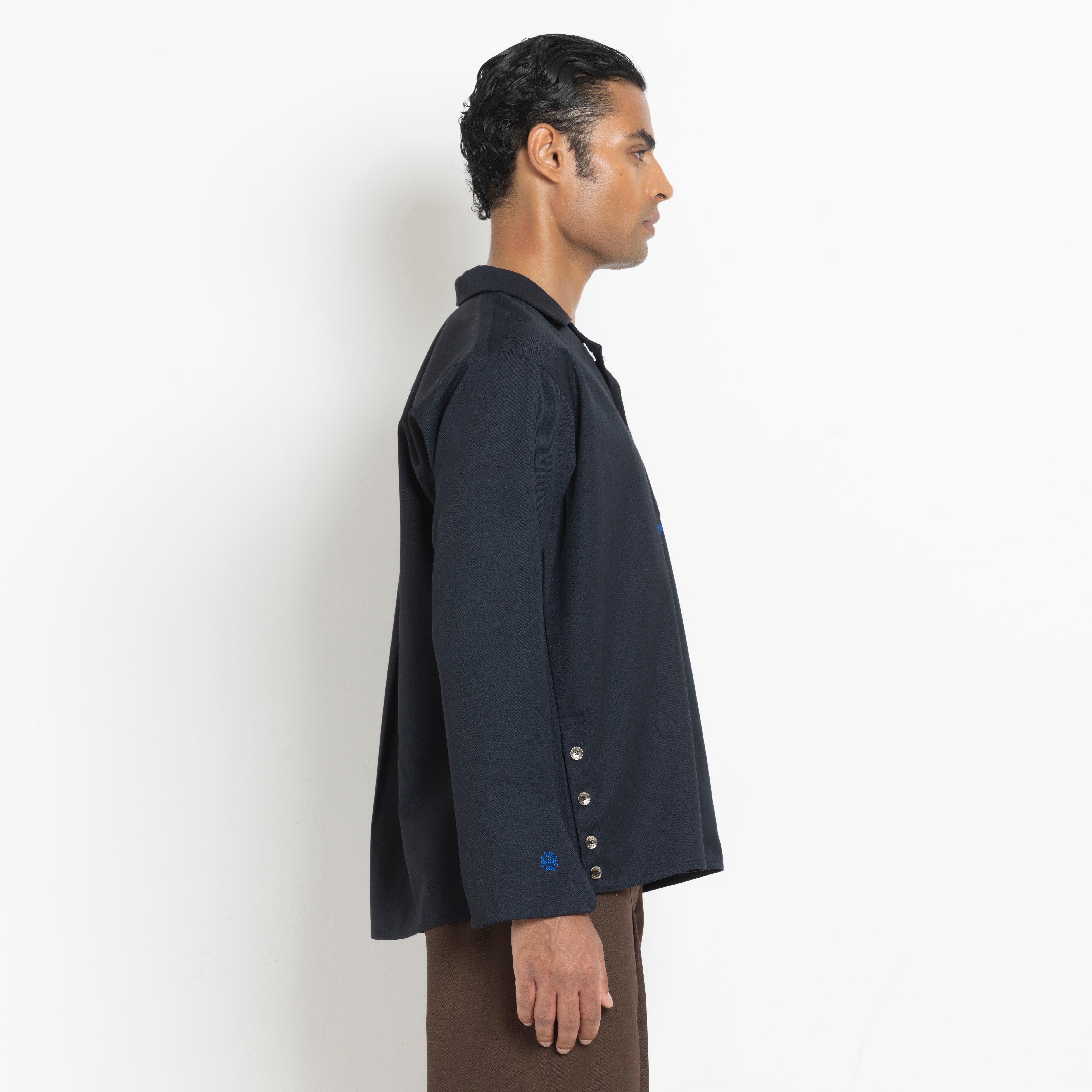 Kara - Workwear Shirt - Navy (Unisex)