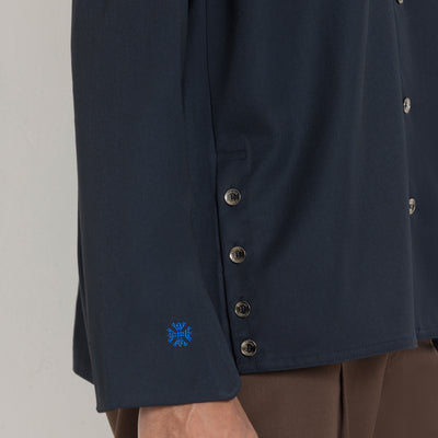 Kara - Workwear Shirt - Navy (Unisex)