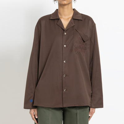 Kara - Workwear Shirt - Dark Brown (Unisex)