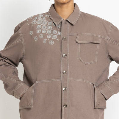 Kara - Utility Shacket - Dark Brown (Unisex)
