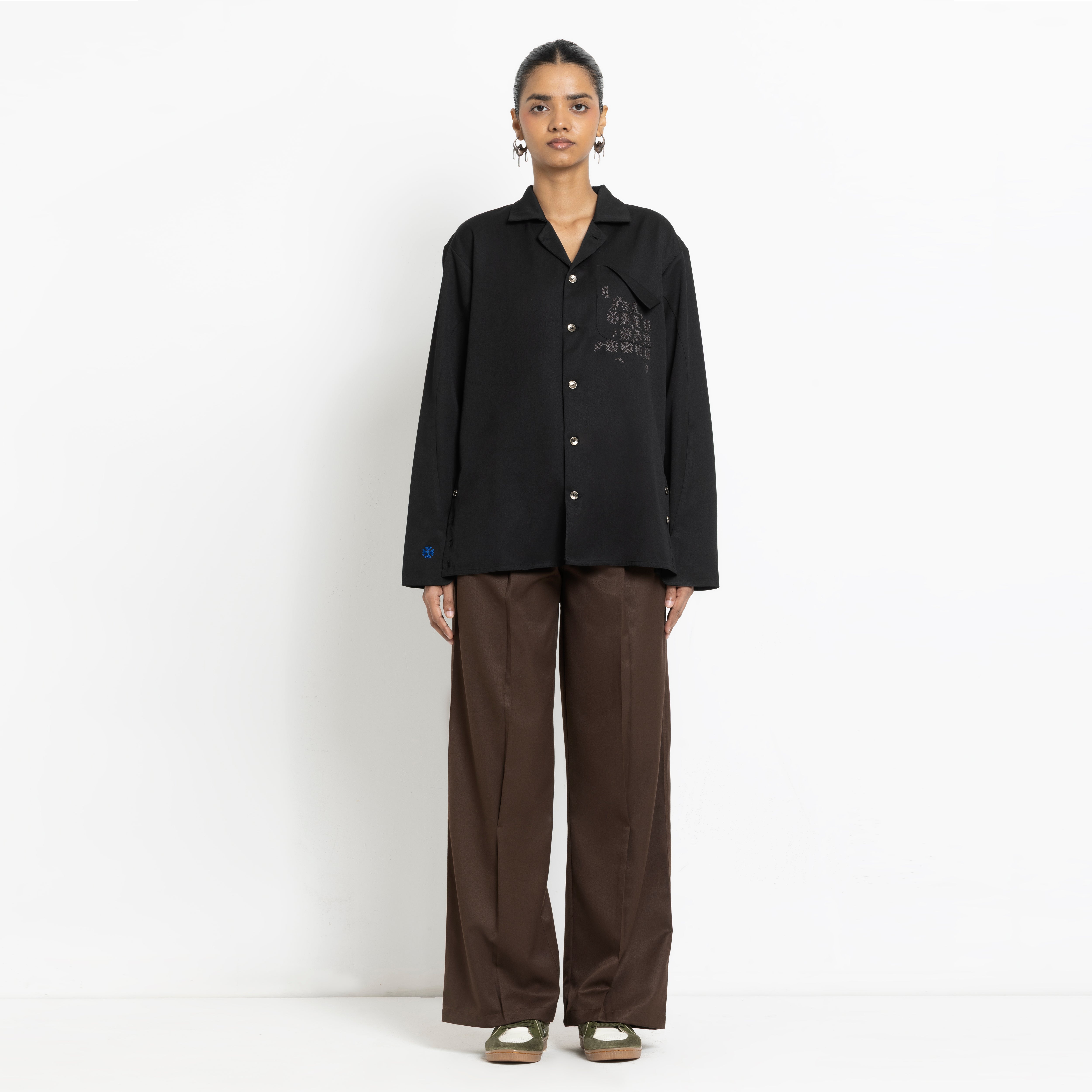Kara - Workwear Shirt - Black (Unisex)