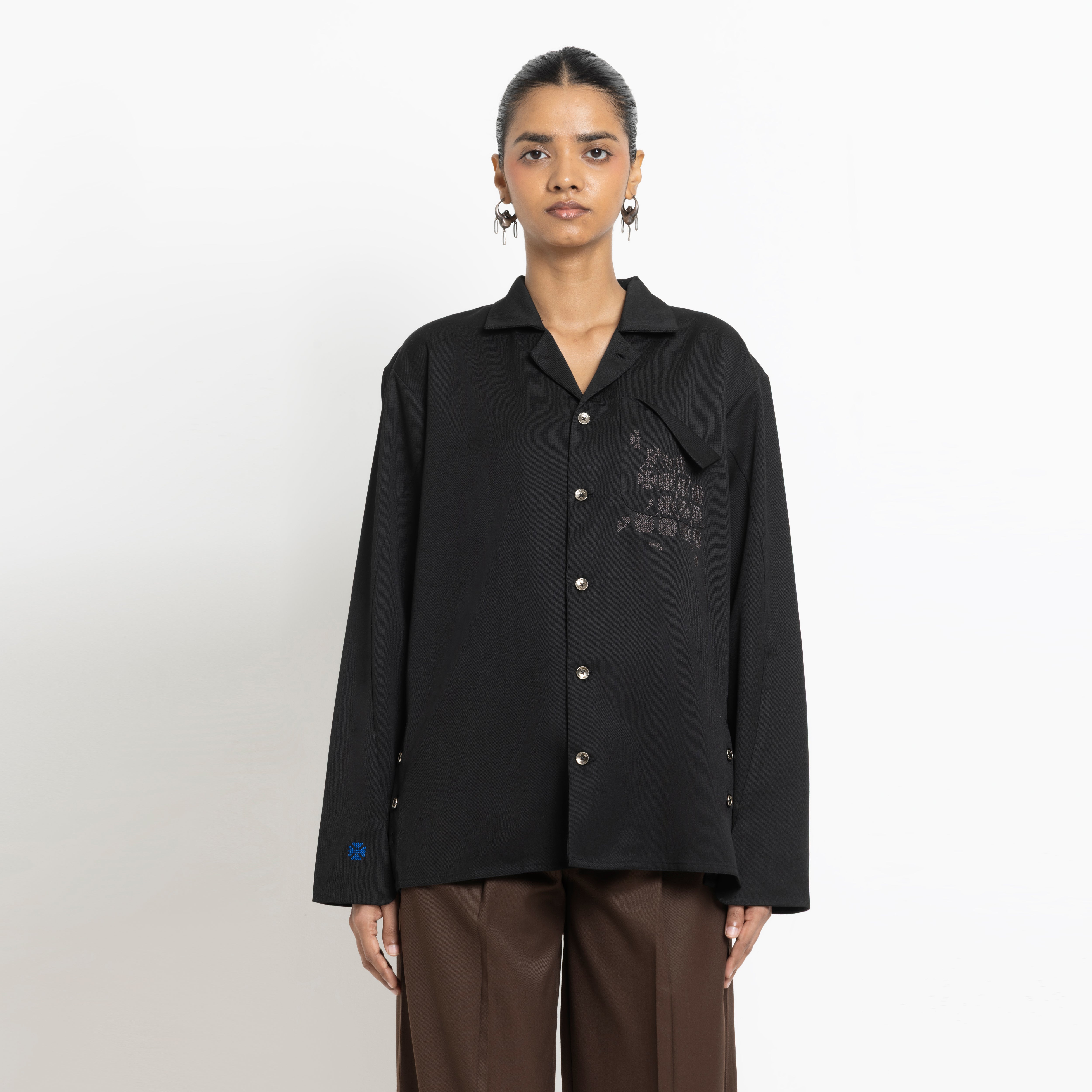 Kara - Workwear Shirt - Black (Unisex)