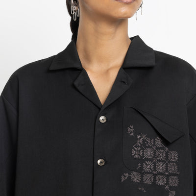 Kara - Workwear Shirt - Black (Unisex)