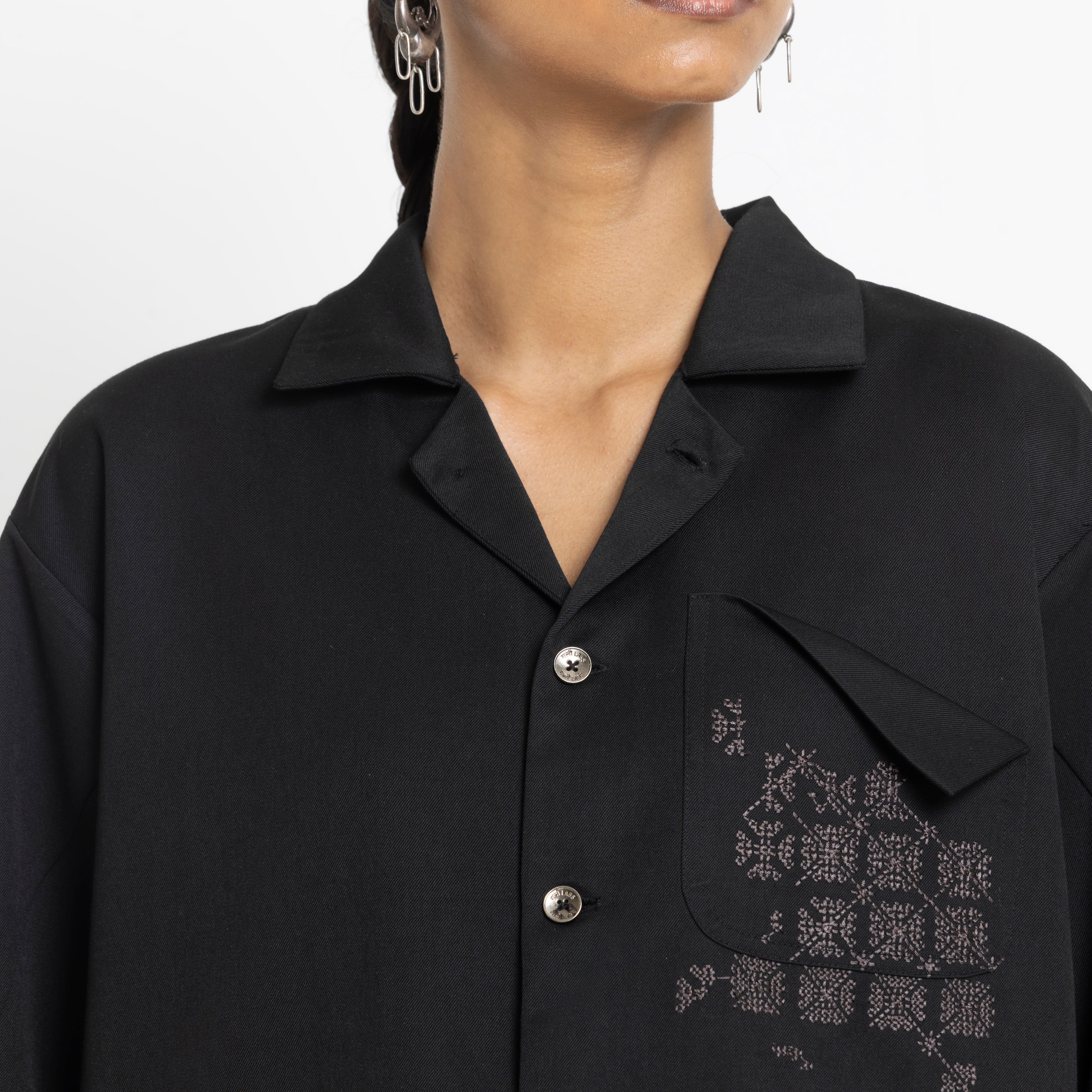 Kara - Workwear Shirt - Black (Unisex)