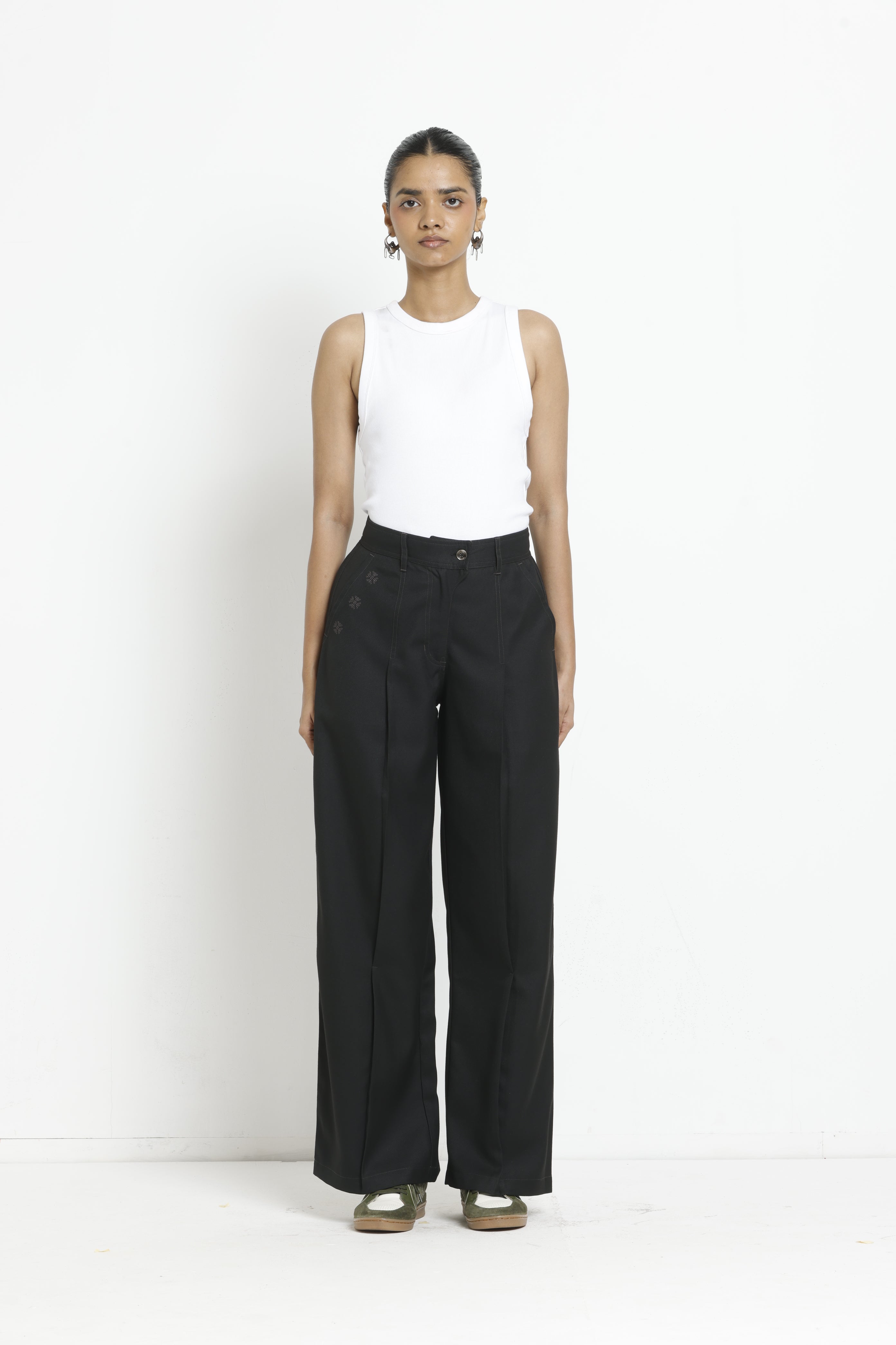 Kara - Pleat Trouser - Black For Women
