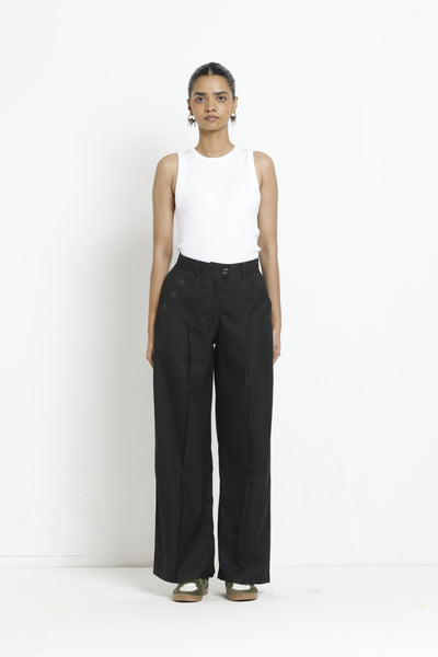 Kara - Pleat Trouser - Black For Women
