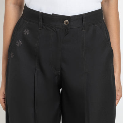 Kara - Pleat Trouser - Black For Men