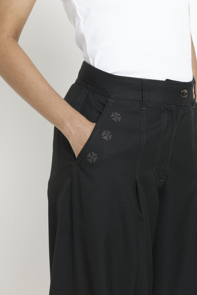 Kara - Pleat Trouser - Black For Women