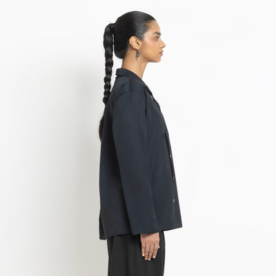 Kara - Workwear Shirt - Navy (Unisex)