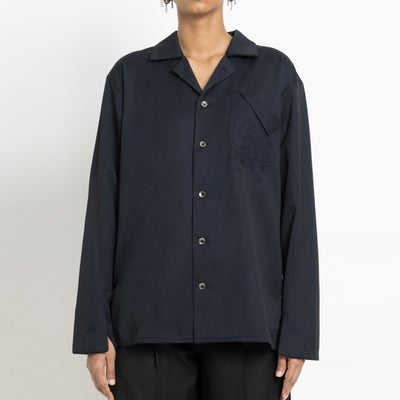 Kara - Workwear Shirt - Navy (Unisex)