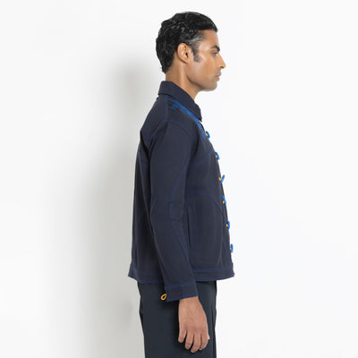 Kara - Toggle Shacket - Navy (Unisex)