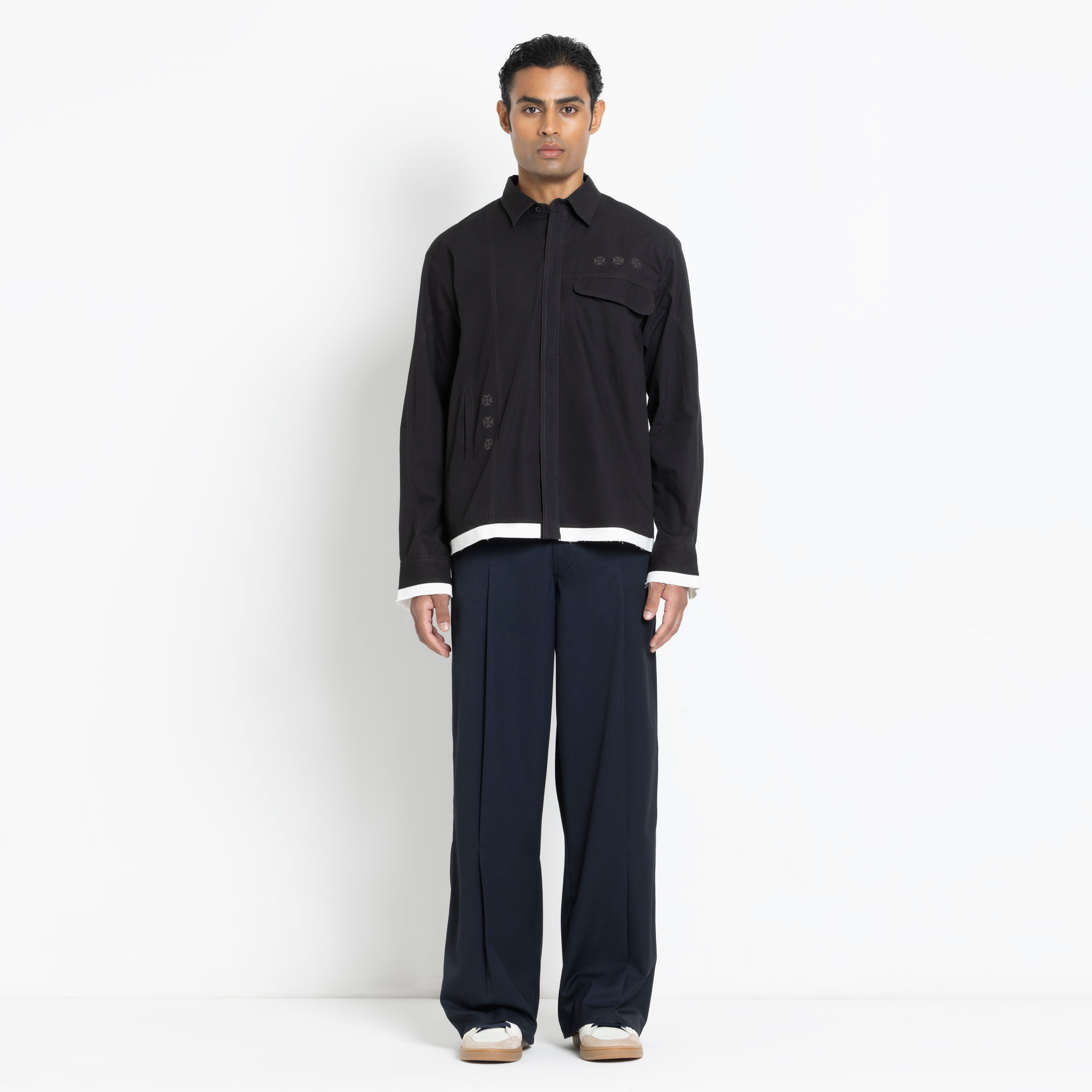 Kara - Deconstructed shirt - Black For Men