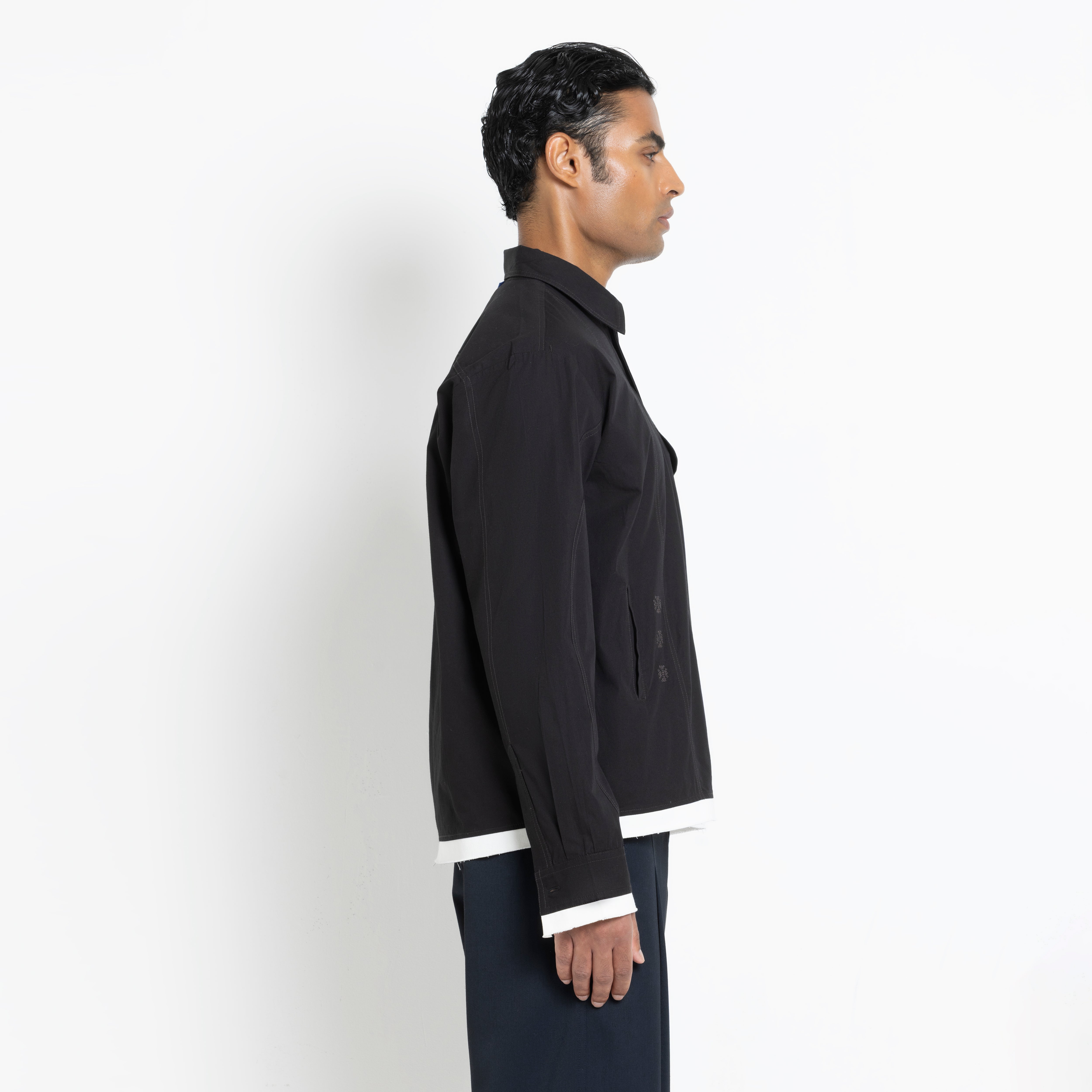 Kara - Deconstructed shirt - Black For Men