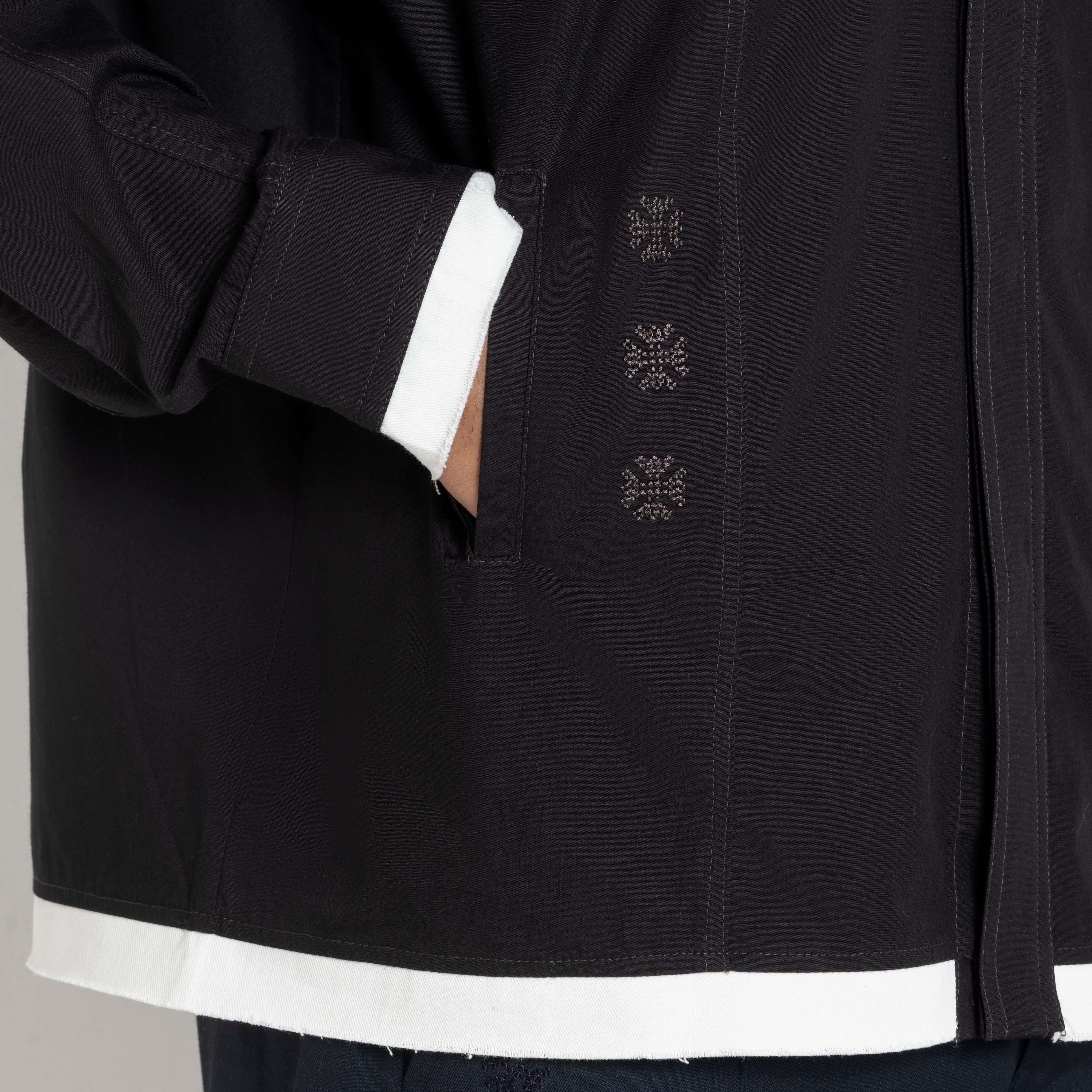 Kara - Deconstructed shirt - Black For Men