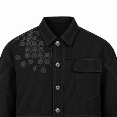 Kara - Utility Shacket - Black (Unisex)