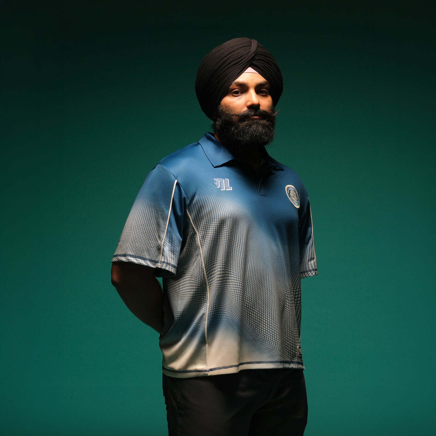 Gully 17 Jersey - Udaan Blue (Polo Neck)