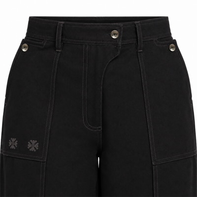 Kara - Pintuck Pant - Black For Women
