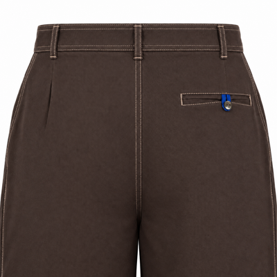 Kara - Pintuck Pant - Dark Brown For Women